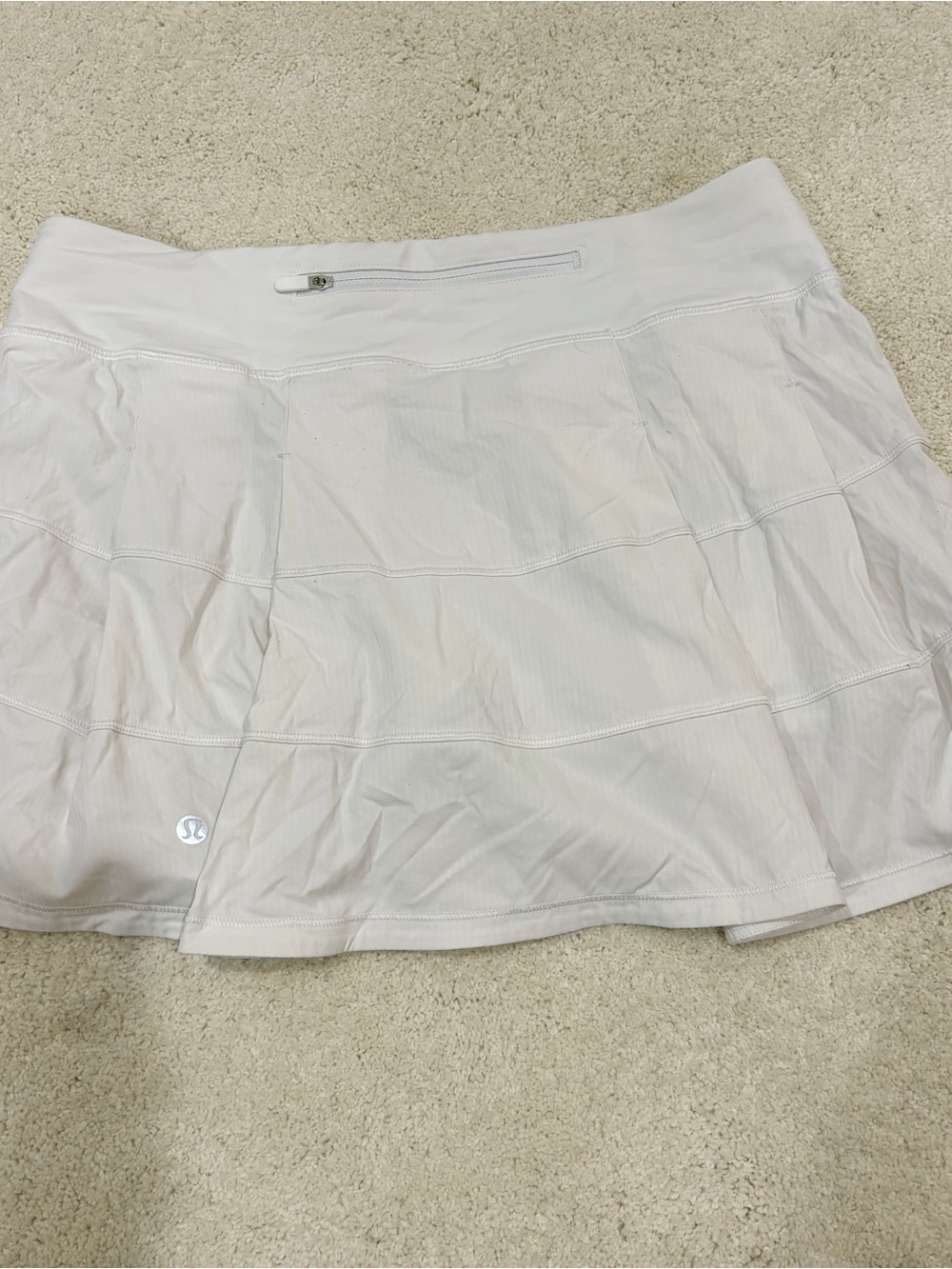 Lululemon Pace Rival White Pleated Skirt Size 6 - Picture 4 of 7